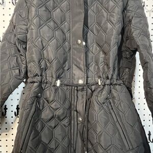 Sporto Women's Black Quilted Puffer Jacket